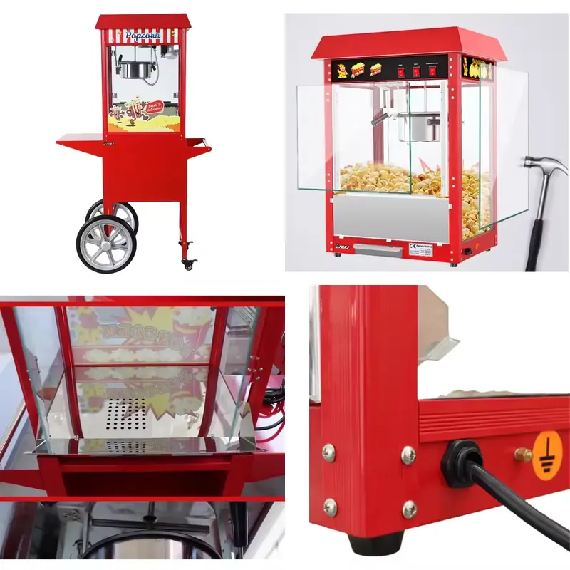 Popcorn - 熱風式業務用ポップコーン製造機 - 高収益スナックビジネス向け自動販売ポッパー
