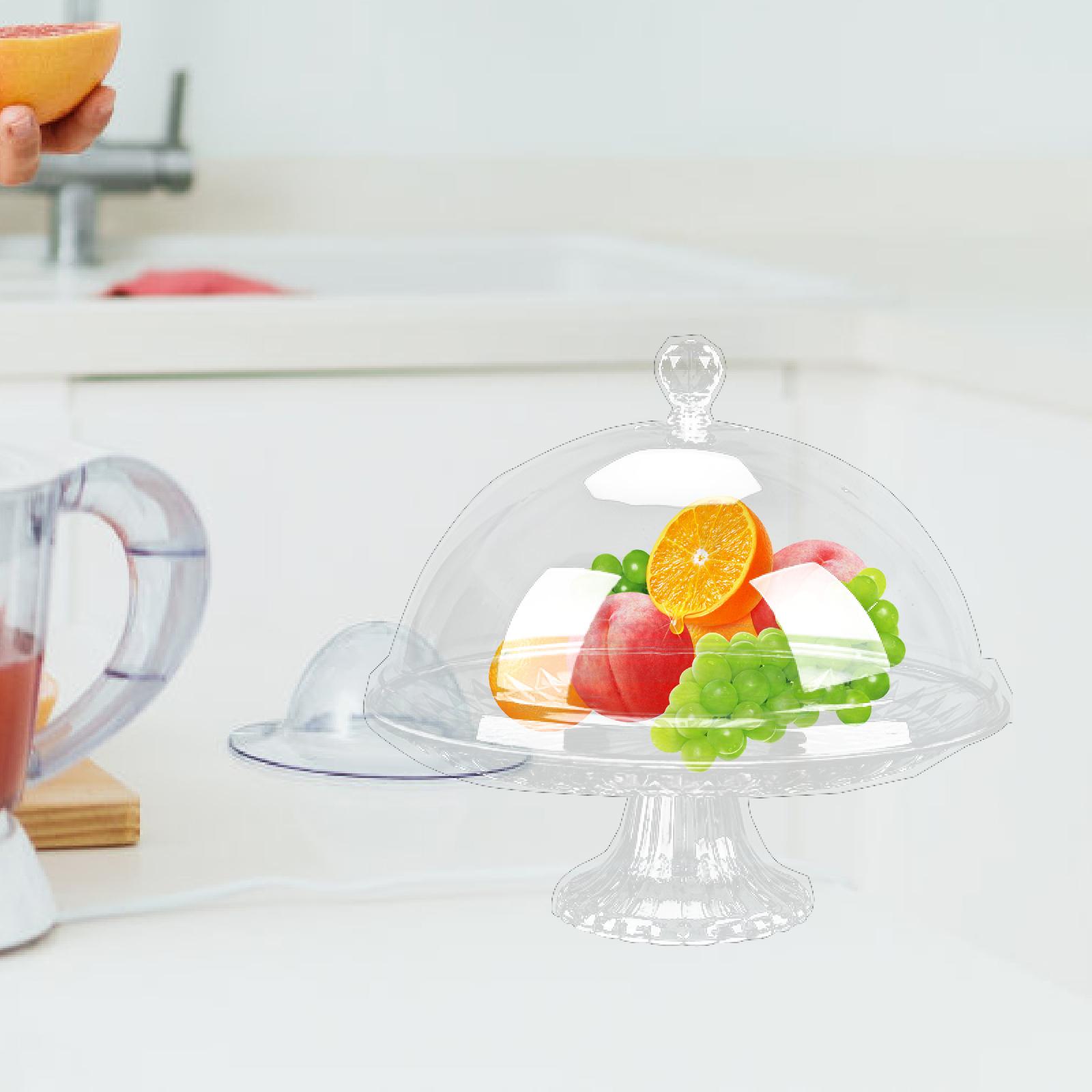 Dried Fruit - カバー付きのドームサービスプレート,マルチユースケーキスタンド,ドライフルーツサラダプレート,キャンディーパイ,ペストリー,前菜,お祝い