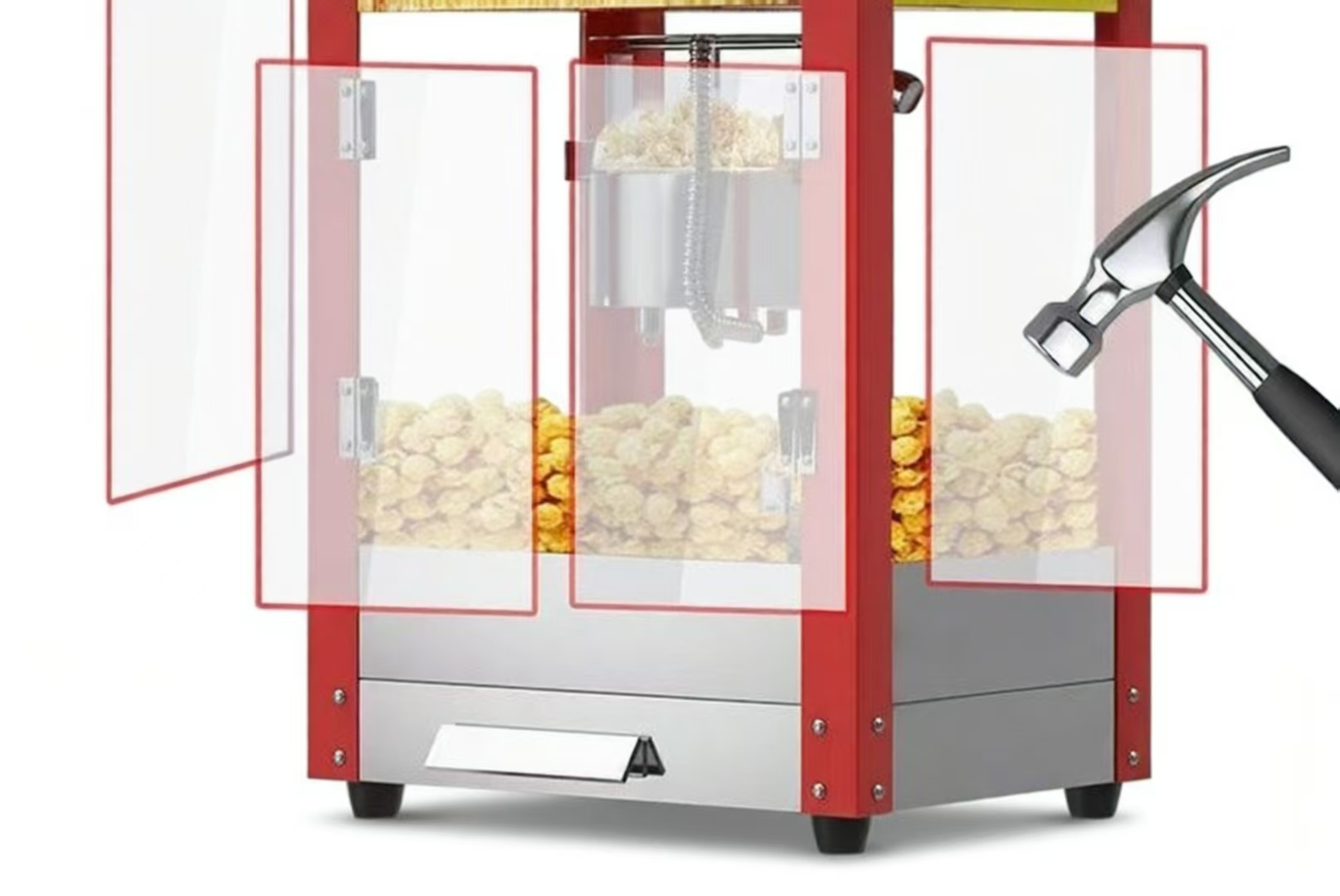 NWD製、商業用自動映画館風電気ポップコーン製造販売機、主要 - Popcorn のレビューと価格