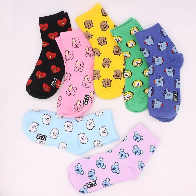 BT21、コヤ、RJ、クッキー、シューキー、タタ、ミドル丈、 - Cookies Pack のレビューと価格