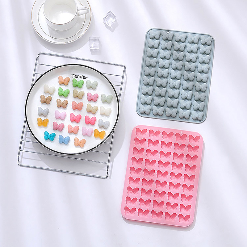 焦げ付き防止シリコンボウグミキャンディーモールド、バタフライ - Gummy Candy のレビューと価格