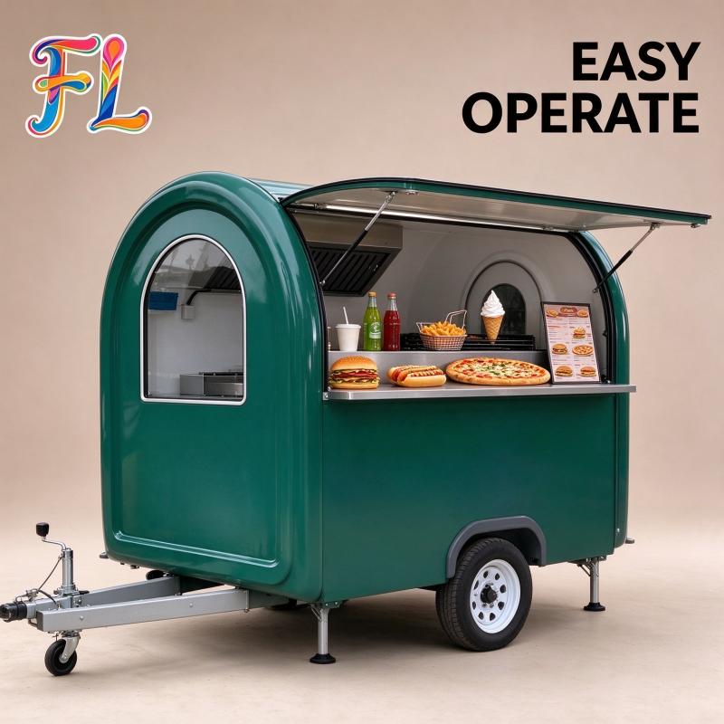丸型フードトレーラー、移動式ケータリングトレーラー、カスタム - Food Snacks Catering のレビューと価格