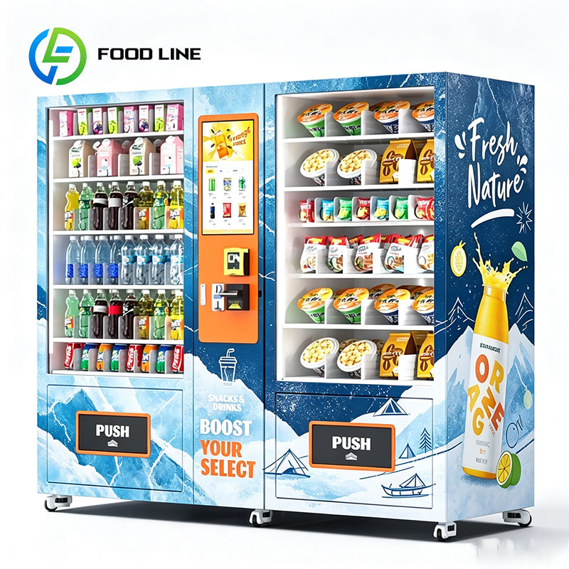 自動販売機、スナックの自動販売機、複合自動販売機、クラッカー - Food Snacks Drinks のレビューと価格